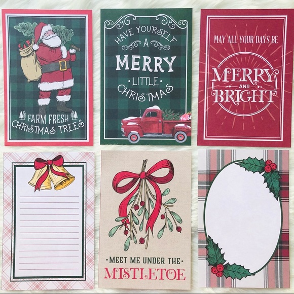 Christmas Farmhouse Greeting Cards 6pc - Picture 11 of 11